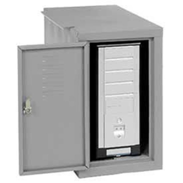 Global Industrial Computer Cabinet Side Car, Gray, 12-1/8W x 22-1/2D x 21-1/2H 253701GY